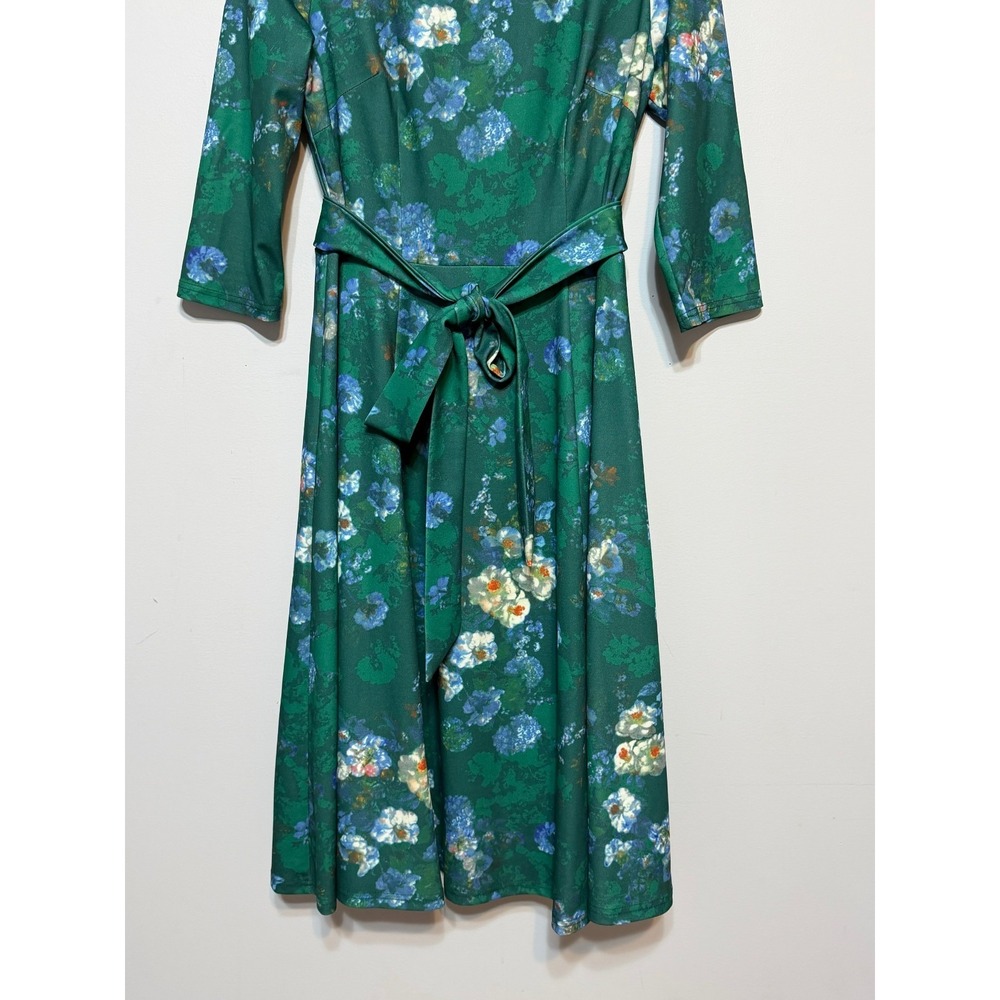 Dress Tells Cottagecore Floral A Line Midi Dress Womens Size Large Retro Garden - Picture 4 of 9